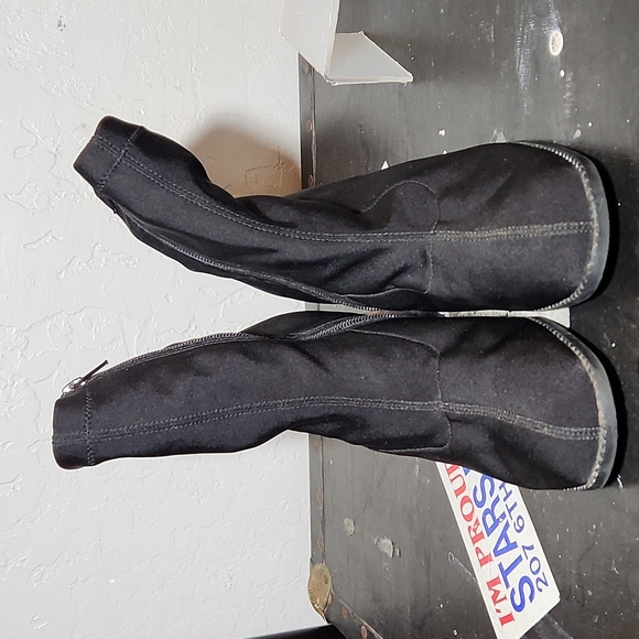 HIGH LIGHTS Fabric Sock Bootie 7M Black - Picture 7 of 14